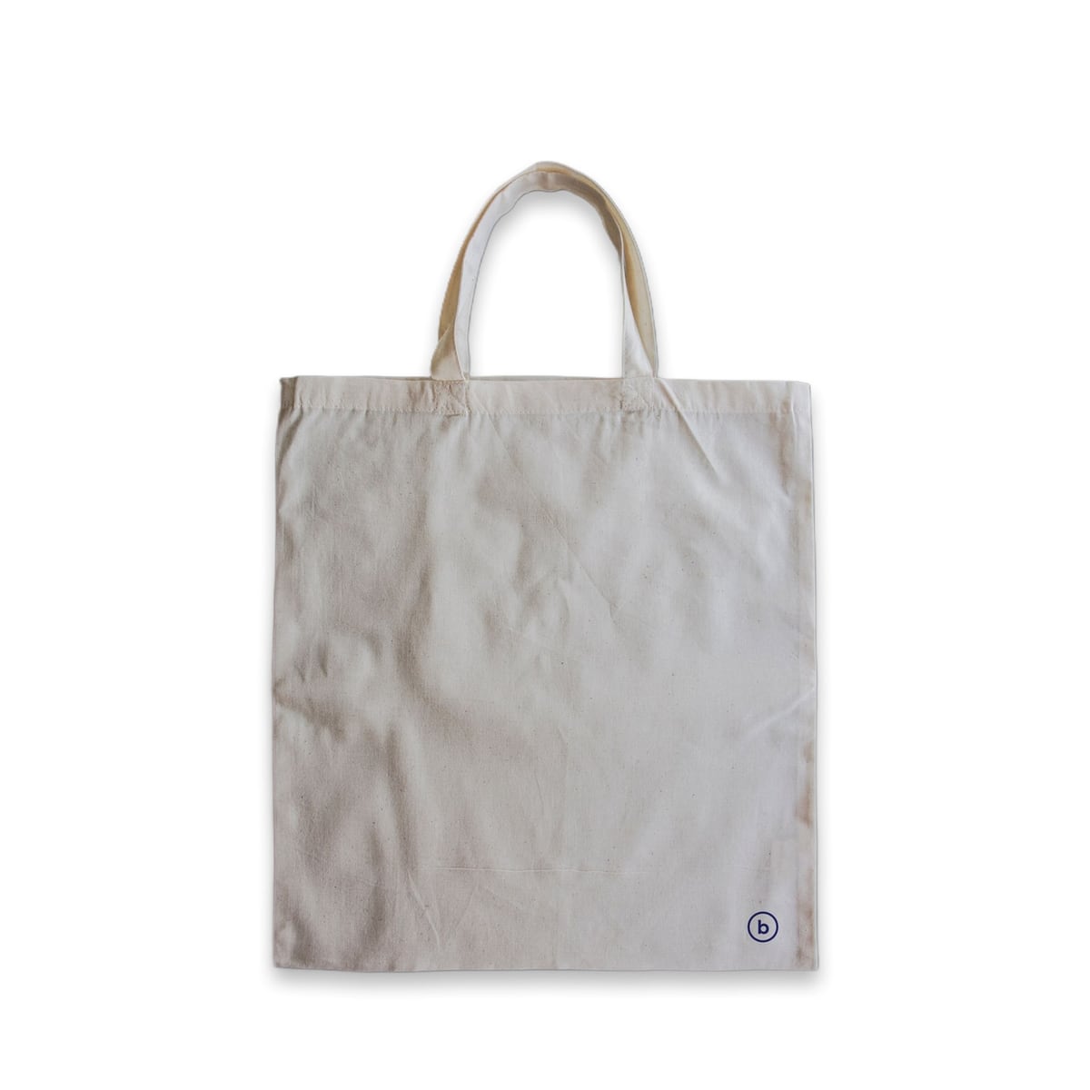 Canvas tote bag, clean studio scene