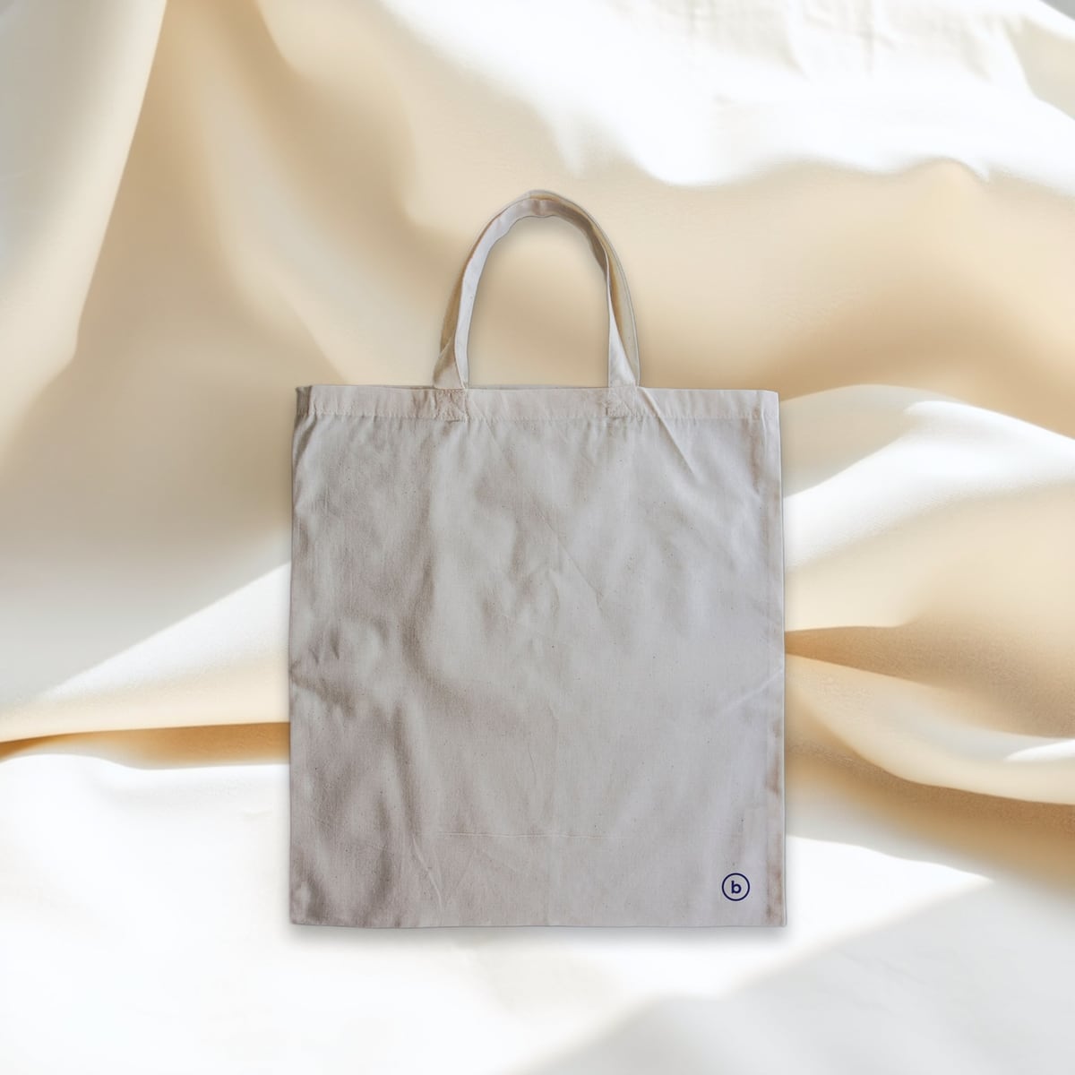Canvas tote bag, linen scene